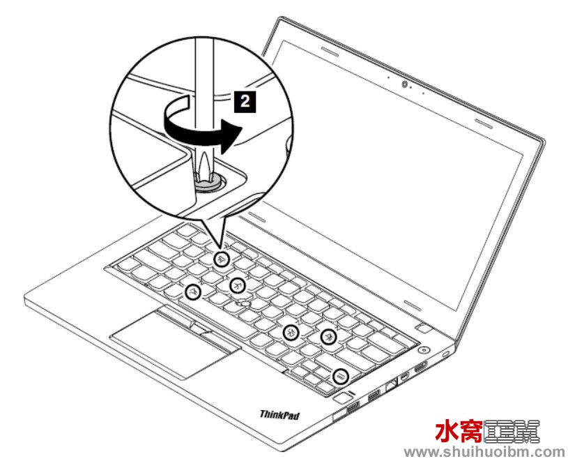 Thinkpad T470P拆键盘教程分享一下：T470s拆键盘也适用